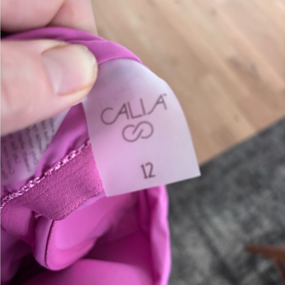 not for sale CALIA Sculpt One Shoulder Full Cover PinkGold Piece Swimsuit - Picture 3 of 8